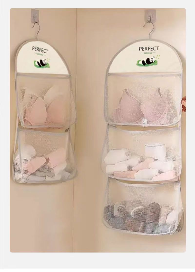 Behind The Door Storage Hanging Bag Hanging Storage Bag Underwear Storage Net Bag Mesh Artifact_voghion.com