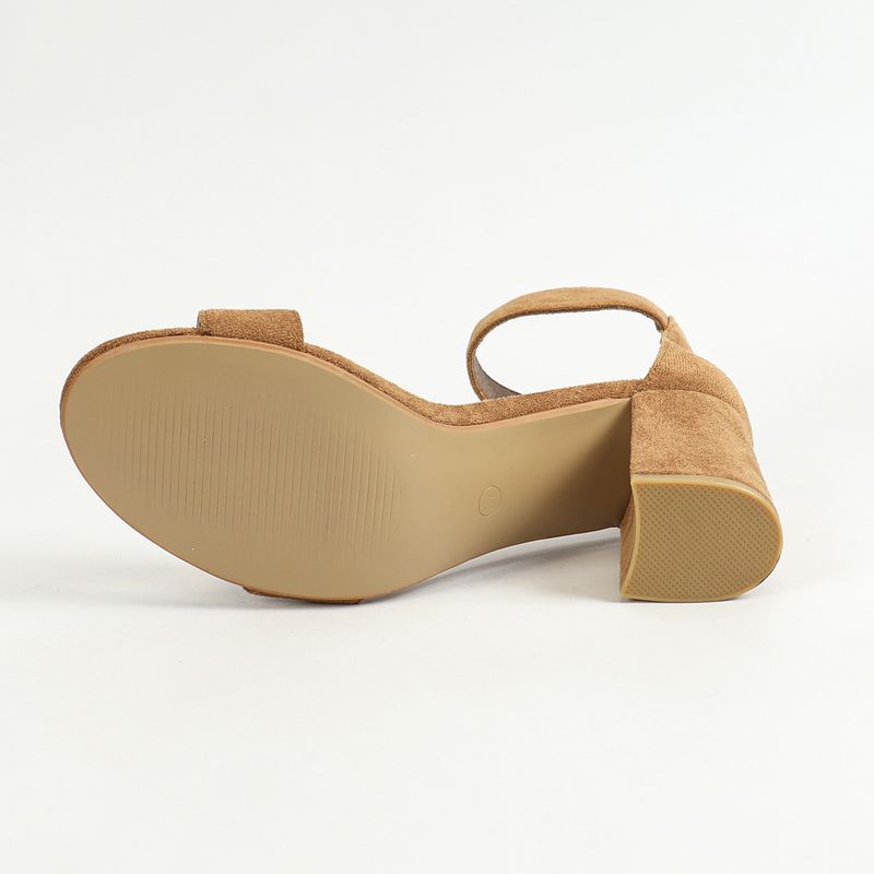 Round Toe Thick Heel Side Empty Heels_voghion.com