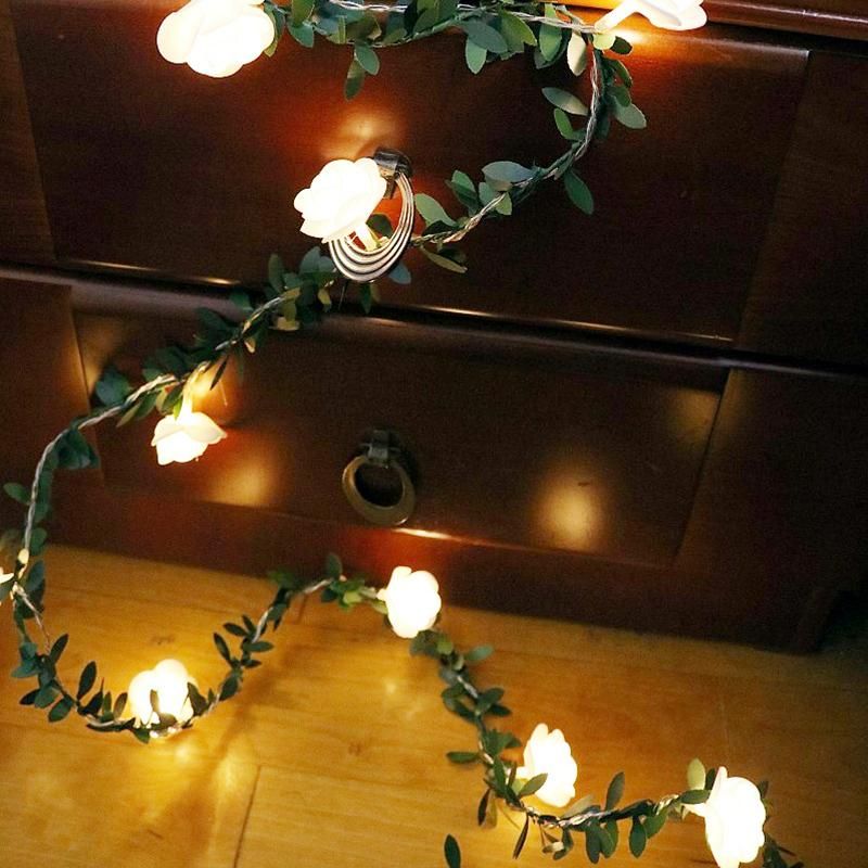 1,5 m 10 LED rosa fiore LED fata stringa luci a batteria matrimonio San Valentino evento festa ghirlanda decorazione luce HMM_voghion.com