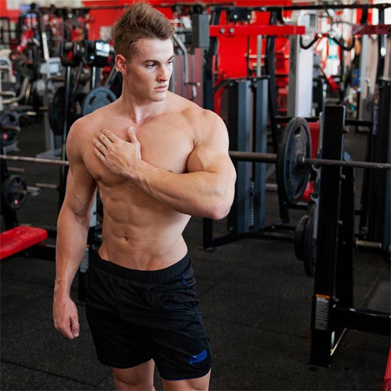 Muške sportske kratke hlače za trening, bodybuilding, trčanje, vježbanje, Fiess GYM kratke hlače_voghion.com