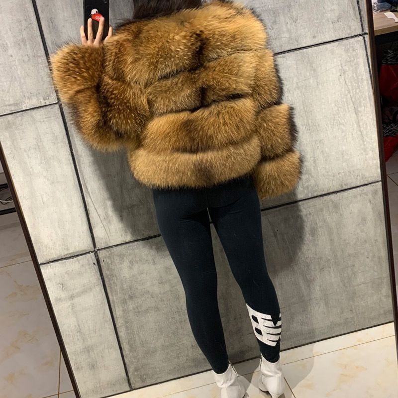 Women's Clothing best selg jackets raccoon splicing women's artificial fur ready_voghion.com
