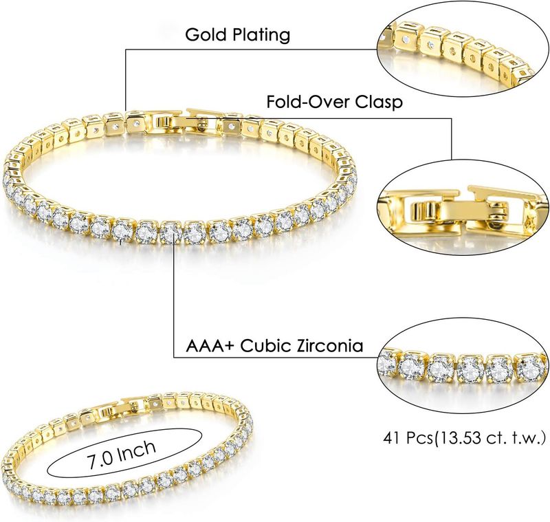 Fashion Inlaid Zircon Diamond Bracelet Set Women's Light Luxury Bracelet Jewelry_voghion.com