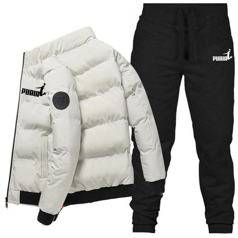 Neue Stehkragenjacke für Herren im Winter, verdickte und warme Baumwolljacke, trendige Marken-Herren-Kurzdaunenjacke_voghion.com
