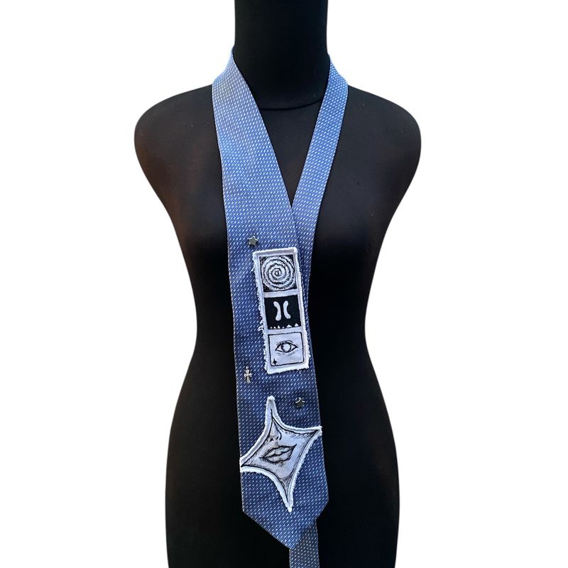 Niche American Style Plaid Scarf Unisex Oversized Trendy Deconstructed Patchwork Draped Paisley_voghion.com