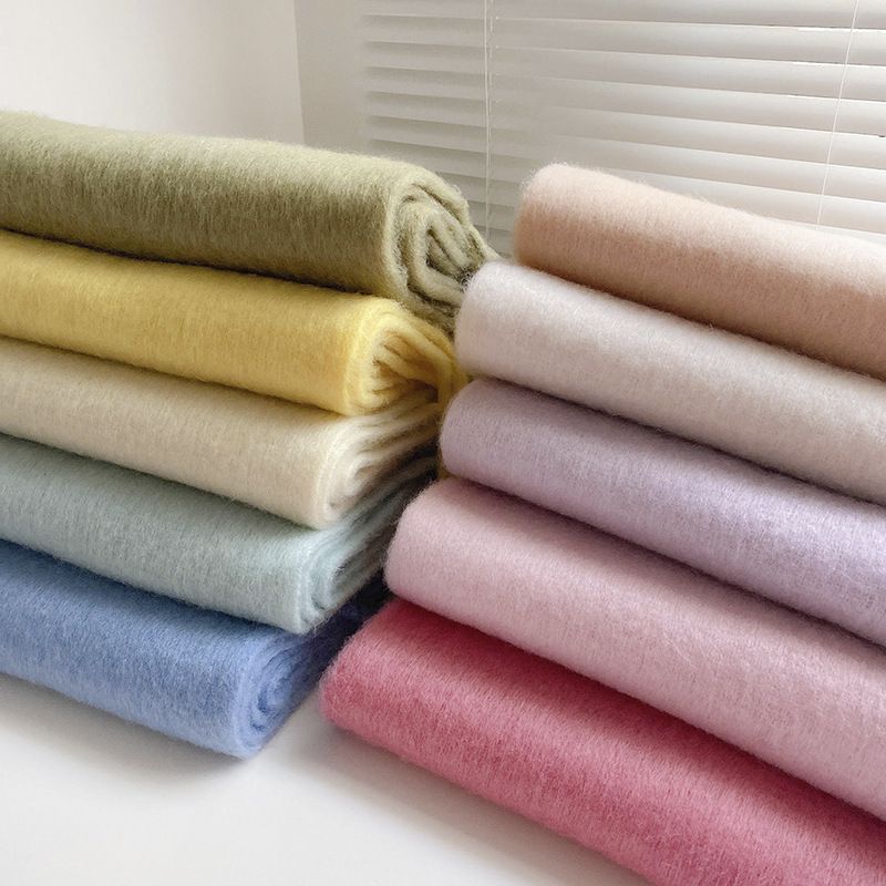 2025 Nieuwe zachte, donzige effen kleur voor vrouwen, winter dikke kasjmier sjaal, Koreaanse stijl, warme neksjaal_voghion.com