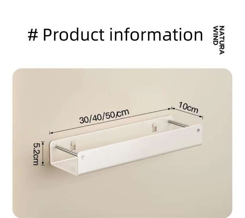 Luxury Kitchen Rack No-Drill Wall-Mounted Salt Seasoning Jar Storage Box Spice Organizer_voghion.com