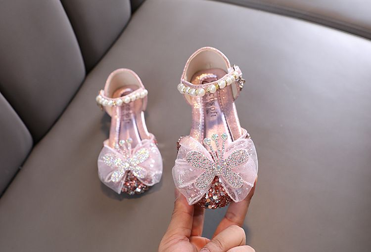 Neu Dame Baby Mädchen Mädchen Prinzessin Diamant Einzelnen Schuh Schuhe Dance_voghion.com