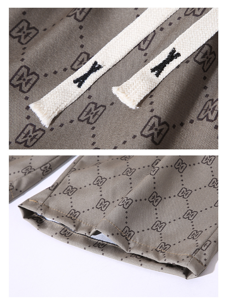 Shorts d'été pour hommes, pantalons imprimés en soie glacée, respirants, décontractés, vêtements de plage, de course, de sport, de basket-ball_voghion.com