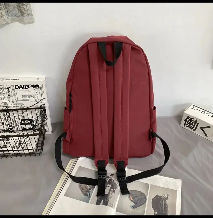 Zaino versatile nero grigio bianco rosso di alta qualità, grande capacità, borsa da viaggio impermeabile, lavabile, in nylon, per computer, unisex_voghion.com