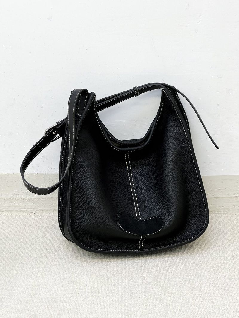 Commuting Women, High-End Genuine Leather Top Layer Cowhide Crossbody Bag, Versatile Hobo Shoulder Bag For Women_voghion.com