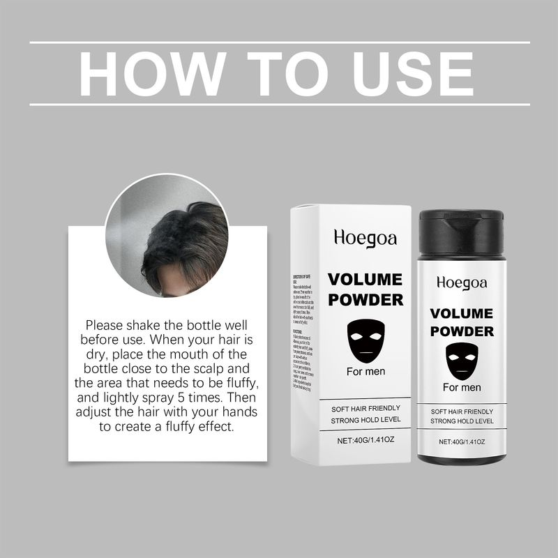 HOEGOA Volumengebendes, sanfte Inhaltsstoffe, No-Wash, flauschiges, frisches, erfrischendes Haarpuder_voghion.com