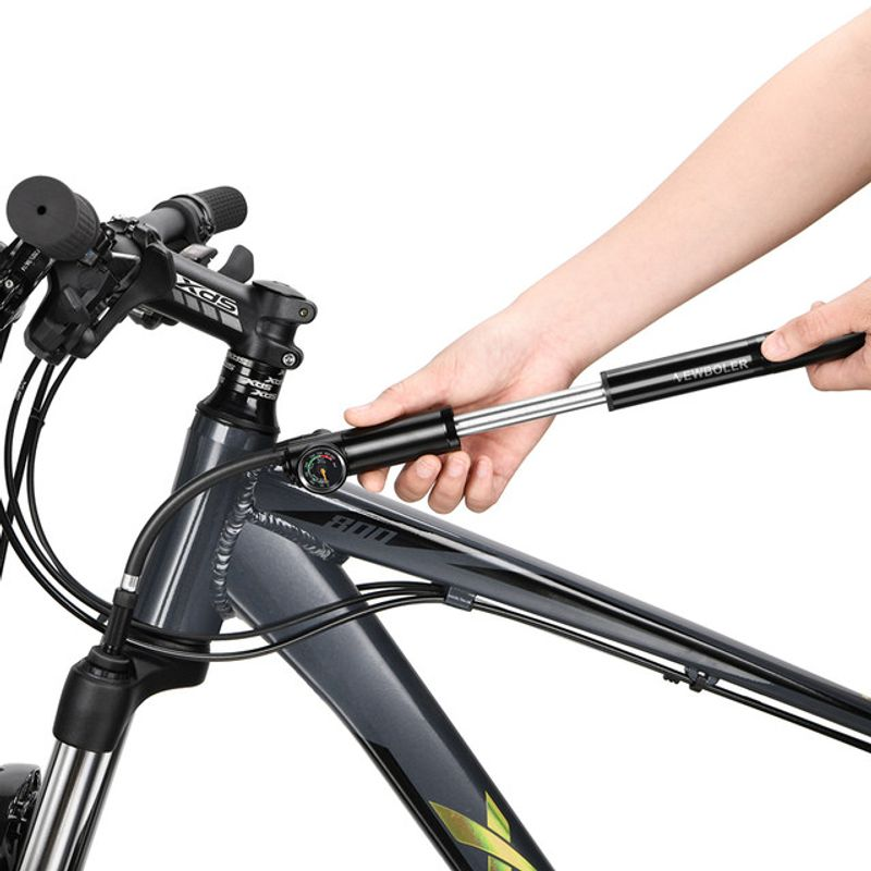 Tragbare Hochdruck-Fahrradluftpumpe mit 500 psi und Manometer für Gabel und Hinterradaufhängung, Stoßdämpfer, Mountainbike-Pumpe_voghion.com