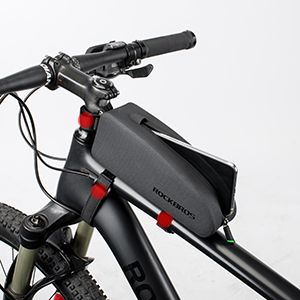 ROCKBROS Borsa per bici Borsa per telaio Borsa per tubo superiore 100% impermeabile Nero_voghion.com