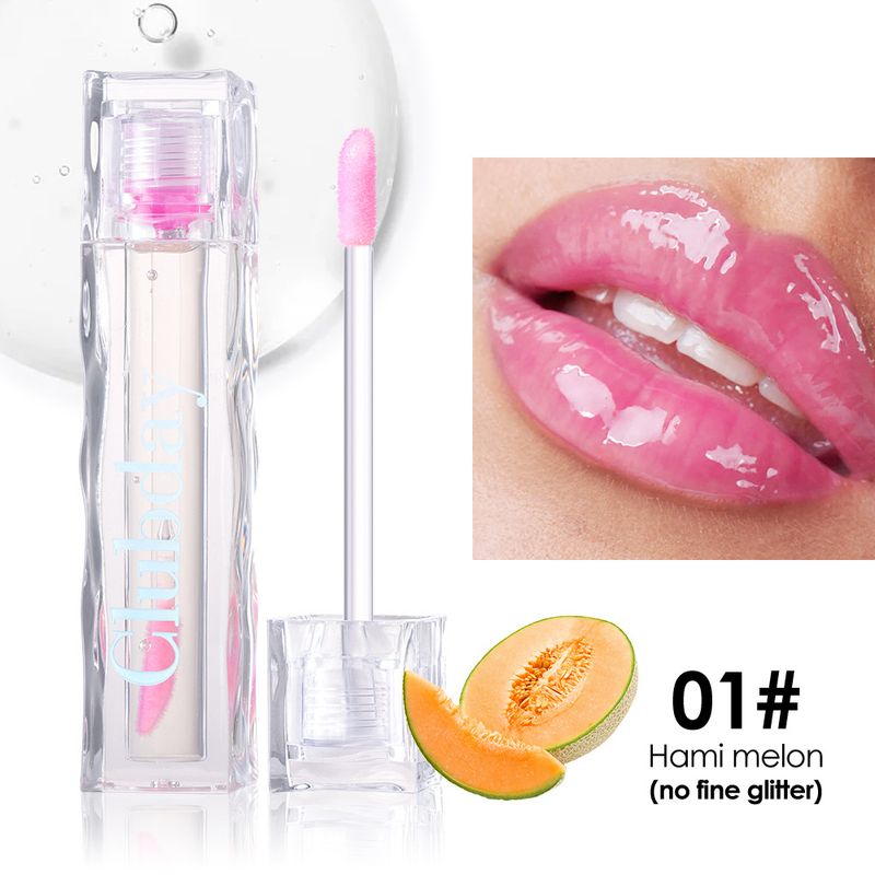 Clubday Square Tube Mirror Thermochromic Fruity Lip Oil – Transparenter Pearl Chameleon Lipgloss für anpassbaren Glanz_voghion.com