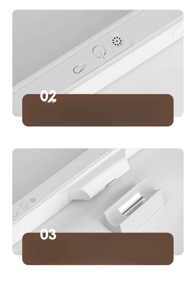 LED Cool Dormitory Student Study Desk Eye Protection Lamp Magnetic Adsorption Rechargeable Night Light_voghion.com