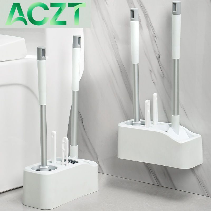 ACZT 2024 Toilettenbürstenset zur Wandmontage – 360°-Reinigung | Hygienisches Badezimmer-Essential_voghion.com