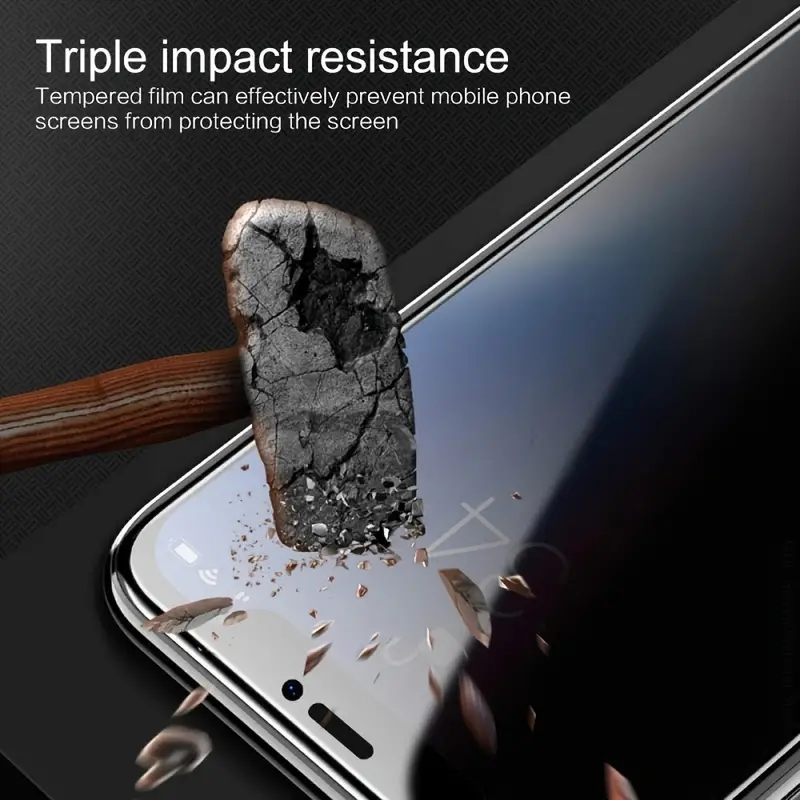 Film de sticlă securizată pentru protecție a confidențialității anti-spion pentru iPhone 15 14 13 12 Mini 11 Pro X XS Max XR Ecran clar_voghion.com