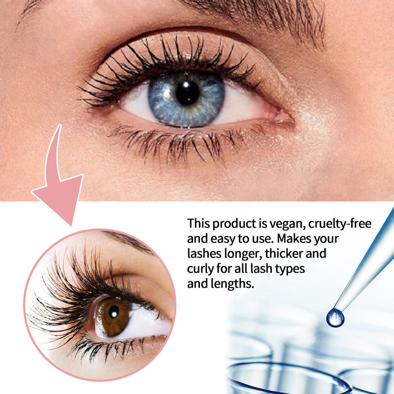 EELHOE Mascara delicato, non sbavante, scuro, bello, naturalmente arricciato, senza tracce, spesso e lungo._voghion.com