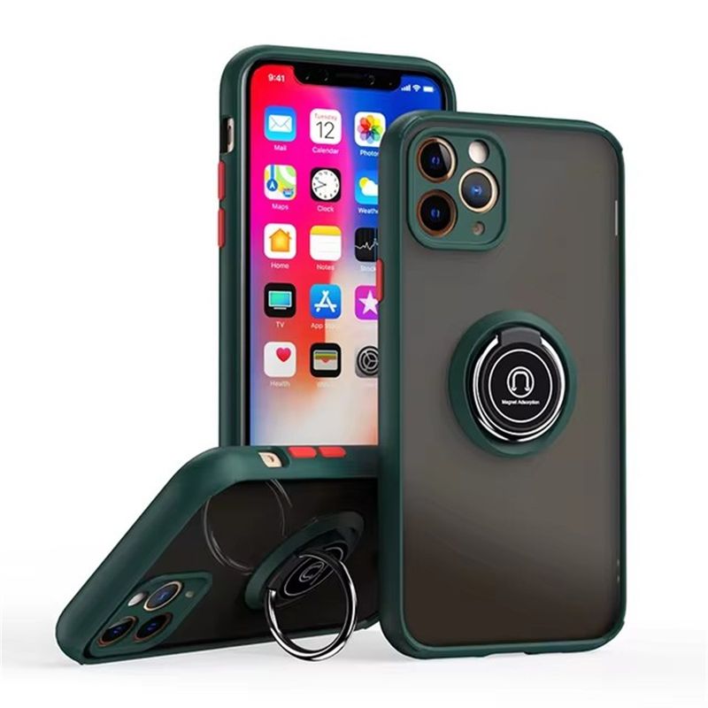 Fundas For IPhone 16 Pro Max Magnetic Ring Stand Holder Phone Case For IPhone 15 14 Plus 13 12 11 Pro Max XS XR 360 Rotate Cover_voghion.com