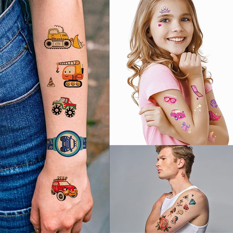 Waterproof Sweat Day Of The Dead Masquerade Funny Makeup Halloween Party Face Temporary Tattoo Sticker_voghion.com