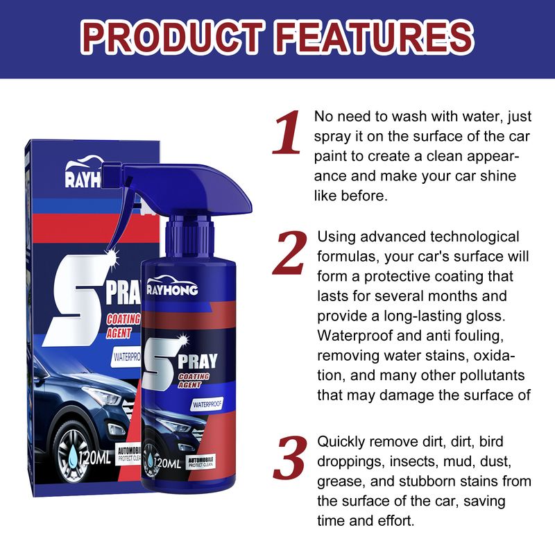 Automobile coating spray car paint maintenance paint decontamination brightening nano coating spray coating agent_voghion.com