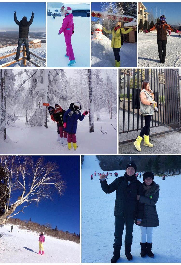 Voyage Winter Non-Slip Waterproof Warm Thickened Snow Wool Mid-Calf Short Boots Unisex_voghion.com