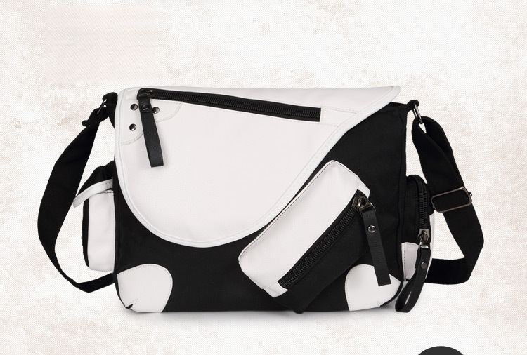Shoulder bag, crossbody bag, canvas, student backpack, outdoor travel bag_voghion.com