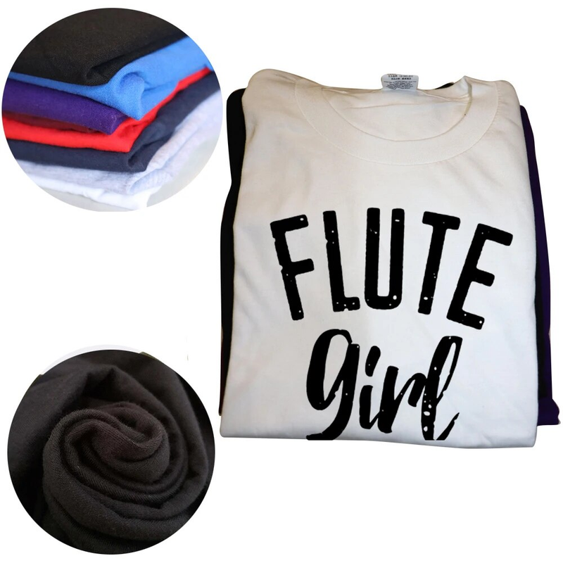 Iskolai Marching Band vicces fuvola lány pólók pamut utcai viselet rövid ujjú születésnapi ajándékok nyári stílusú póló férfi_voghion.com