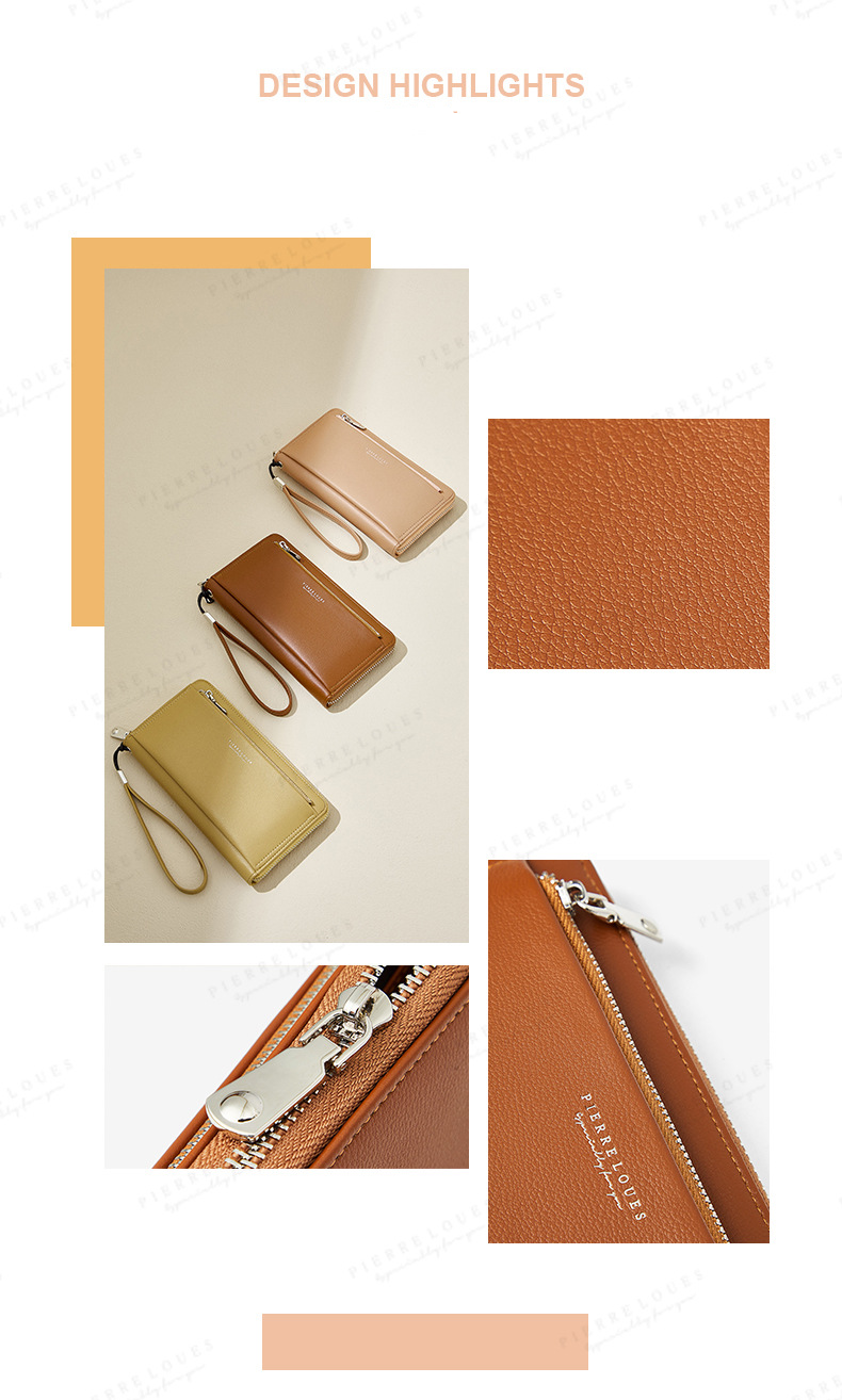 Women's Wallet 2024 New Letter Simplified Long Card Bag Wallet Multi Functional Large Capacity Handbag_voghion.com