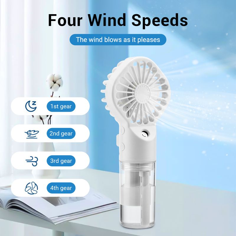 New Handheld Mini Air Conditioner USB Rechargeable Portable Mist Cooler Cooling Spray Humidifier Fan For Home Office_voghion.com