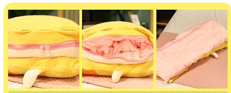Cute Cartoon Cookie Pillow Dual-use Air Conditioner Sofa Cushion Office Nap Foldable Car Blanket_voghion.com