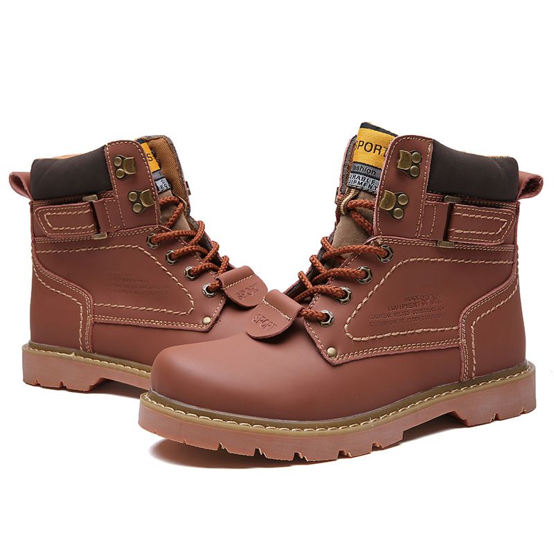 Herrenstiefel aus echtem Leder – lässige Winterstiefel aus römischer Wolle mit ethnischem Muster, atmungsaktiv und bequem (Schwarz, Dunkelbraun, Gelb, Hellbraun)_voghion.com