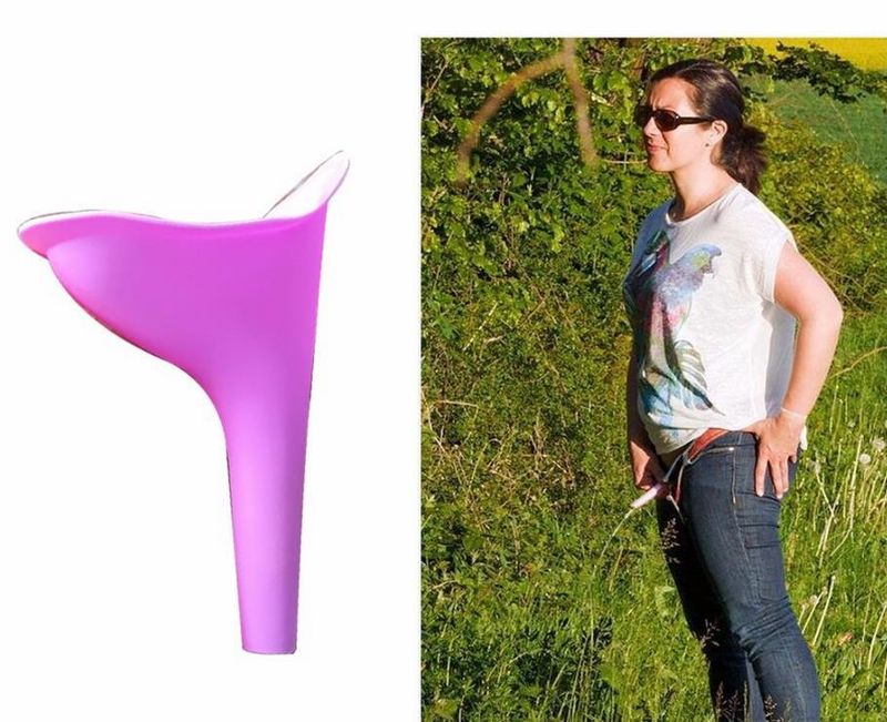 Women's emergency portable urinal emergency outdoor standing urinal bucket outdoor urinal artifact_voghion.com