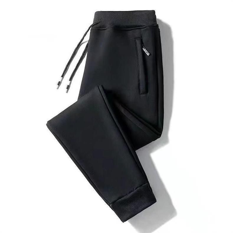 Pantaloni da jogging casual da uomo con polsini elastici - Comodi pantaloni da tuta a gamba dritta per tutte le stagioni (opzioni normali e foderate in pile)_voghion.com