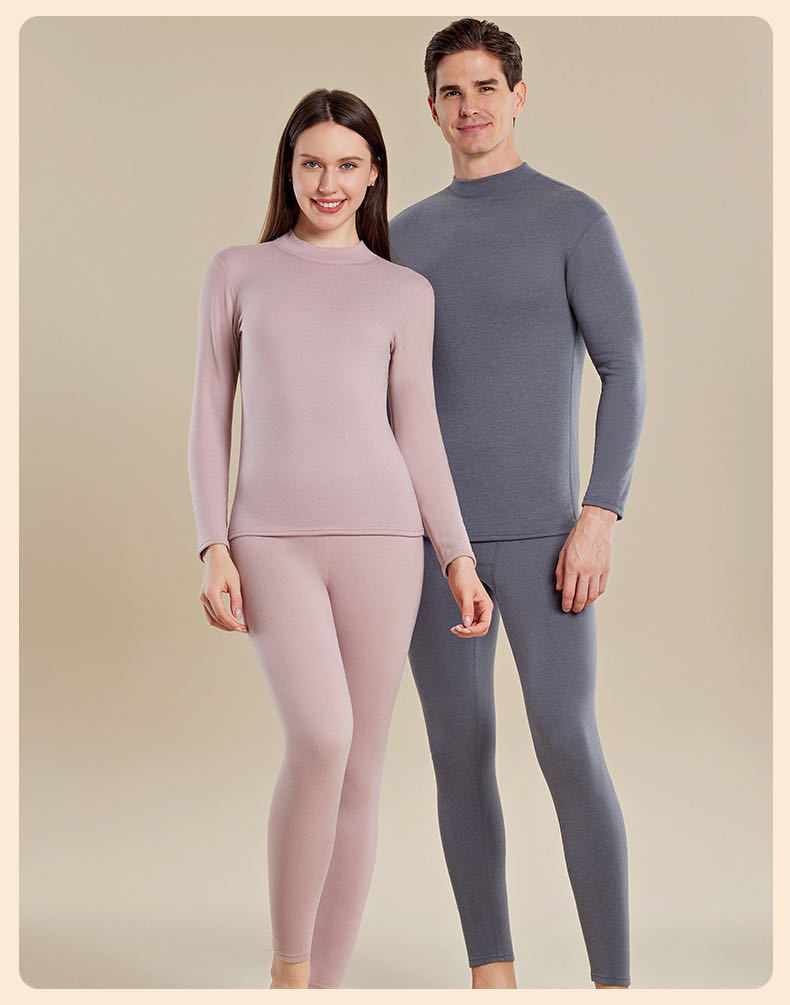 Thermal Underwear Women's Thickened And Velvet German Heating Inner Wear Bottoming Long Johns Women's Suit Line Clothes And Line Pants_voghion.com