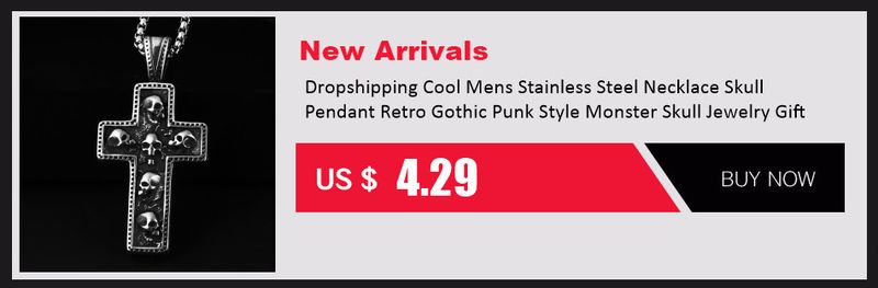 Good Detail Fashion New Stainless Steel 3d Dragon Necklace for Man Punkrock Necklace Friend's Party Gift Tiers Jewelry_voghion.com