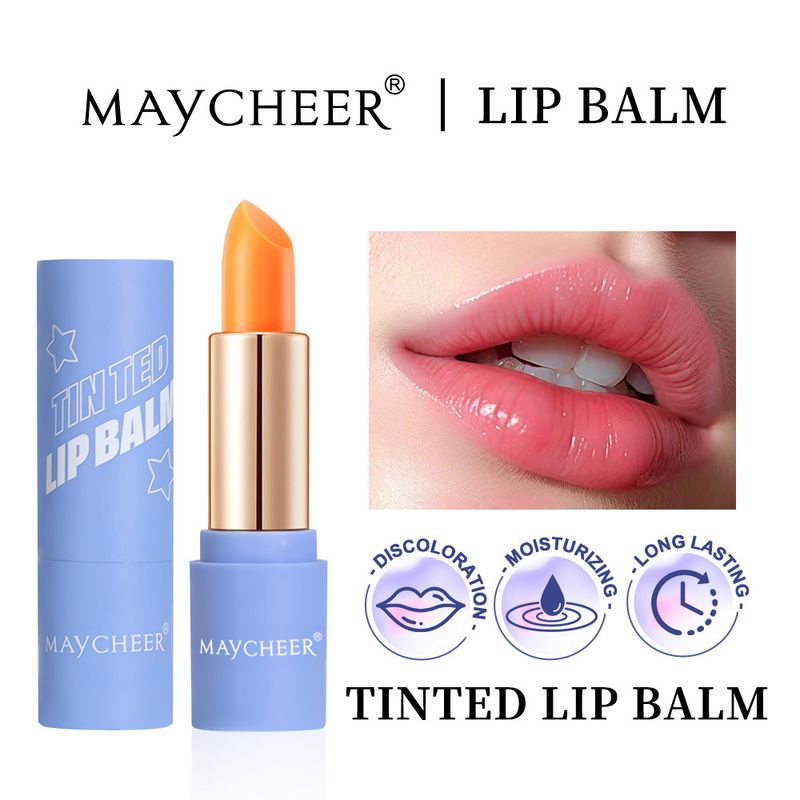 English Version MAYCHEER Color-Changing Lipstick Black Lip Balm Moisturizing Hydrating Natural Look Whitening_voghion.com
