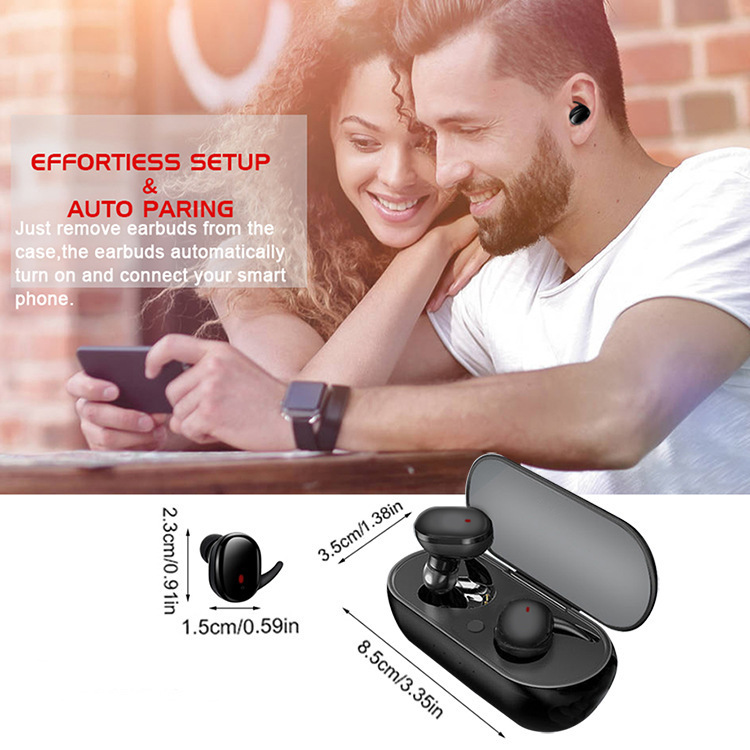 Drahtlose Bluetooth 5.0 TWS-Geräte, Anti-Bruch-Kopfhörer, Lautsprecher, mit Mikrofon, für iPhone, Samsung, Huawei_voghion.com