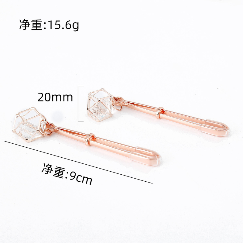 Spielzeug für Sexpaare SM Bondage Nippelclip Metalllegierung Roségold Nippelclip Erwachsenenspielzeug für Paare_voghion.com