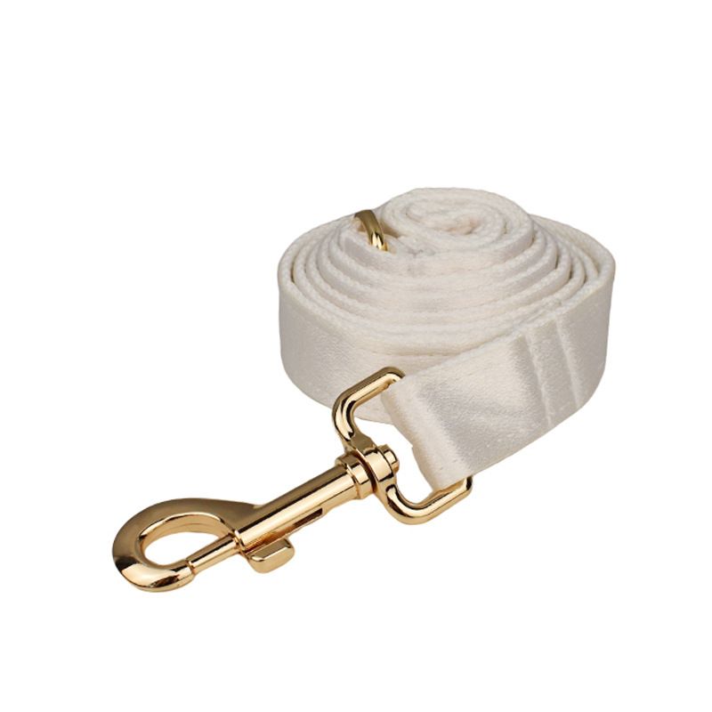 Coleira de cristal branca grande, média e pequena para cachorro, com alça de pescoço e gravável_voghion.com