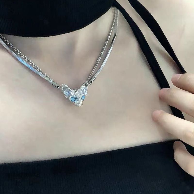 Hot salg Leter leker Choker Jenshin halskjede Genshin Impact fashion, søt kult, mørkt kattehode, dobbeltlags kjede, uvanlig_voghion.com