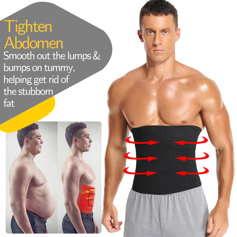 Trainer Men Waist Snatch Me Up 3/4/5/6 metara zavoj za znojenje i saunu, pojas za oblikovanje tijela_voghion.com