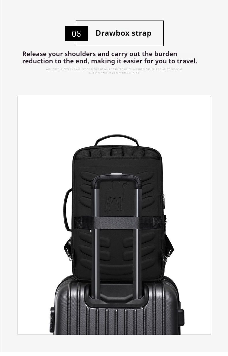 Minimally designed backpack for men, computer backpack, business outdoor travel, multi-functional backpack, USB backpack_voghion.com