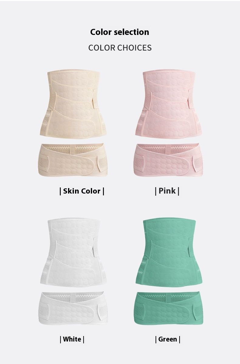 Cintura addominale post-parto per donna, confezione da 4, traspirante, set per parto vaginale, taglio cesareo, cintura addominale in plastica_voghion.com