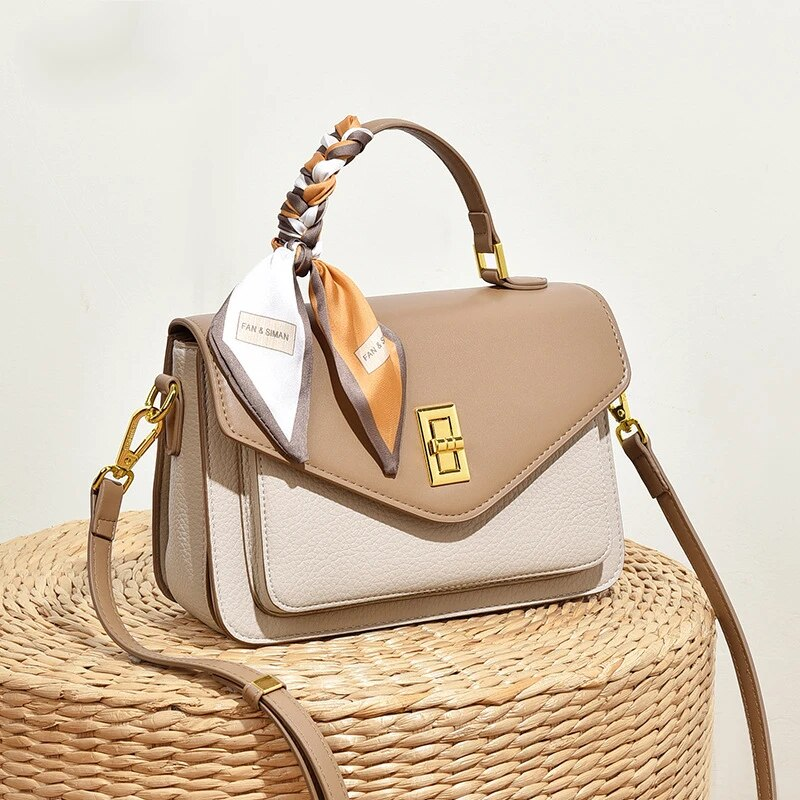 Neue modische und freizeitliche Nischenverschlussschnalle, praktische kleine quadratische Tasche, High-End-Gefühl, Umhängetasche mit einer Schulter für Damen, Handtasche_voghion.com