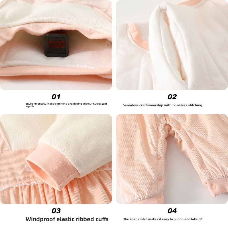 Babykleidung mit kleinem Blumenmuster, Neugeborenen-Body aus 120 g Baumwolle, Baby-Kletterkleidung, Baby-Mönchskleidung, Ha-Kleidung_voghion.com