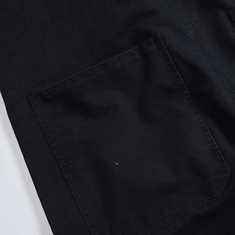 Men's Denim Pants American Retro Overalls Jumpsuit Men Fashion Letter Printing Solid Pockets Mens Loose Jeans T221102_voghion.com