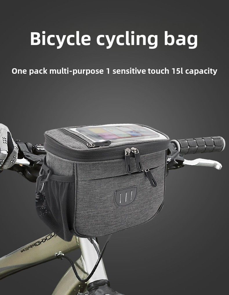 Sac de vélo, sac de tête de scooter, sac de guidon pliable, sac de robinet de vélo d'équilibre, sac d'équitation._voghion.com