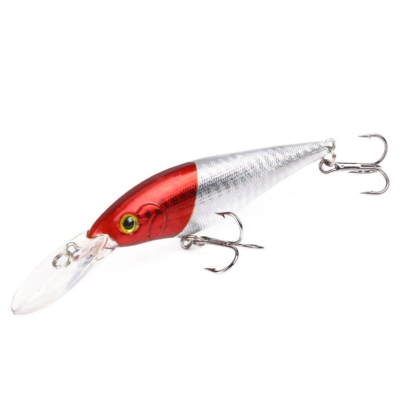 Heißer Stil 11 cm/9,5 g Kunststoff Simulation Fischköder Lange Zunge Minnow Köder Bunte Köder Angelausrüstung_voghion.com
