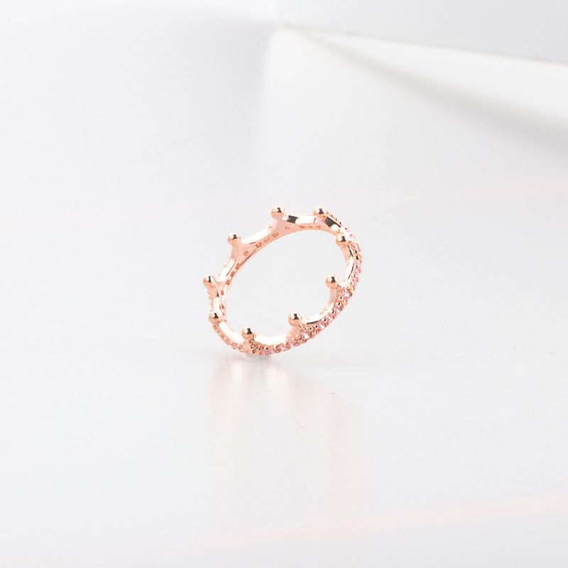 Women's Jewelry Crown Ring - Elegant Stackable Knuckle Ring In Gold, Silver & Rose Gold, Minimalist Design For Everyday Wear, Sizes 50-60_voghion.com